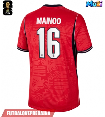 Lacne Muži Futbalové dres Anglicko Kobbie Mainoo #16 MS 2026 Krátky Rukáv - Preč